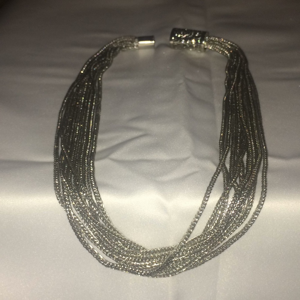 Macy’s 17 1/2” Silver-Tone Plated Necklace.